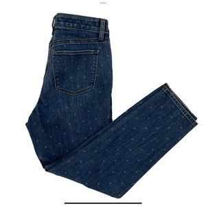 Talbots Flawless Five-Pocket Slim Ankle Jeans Light Floral Print 
Size 6 Petite